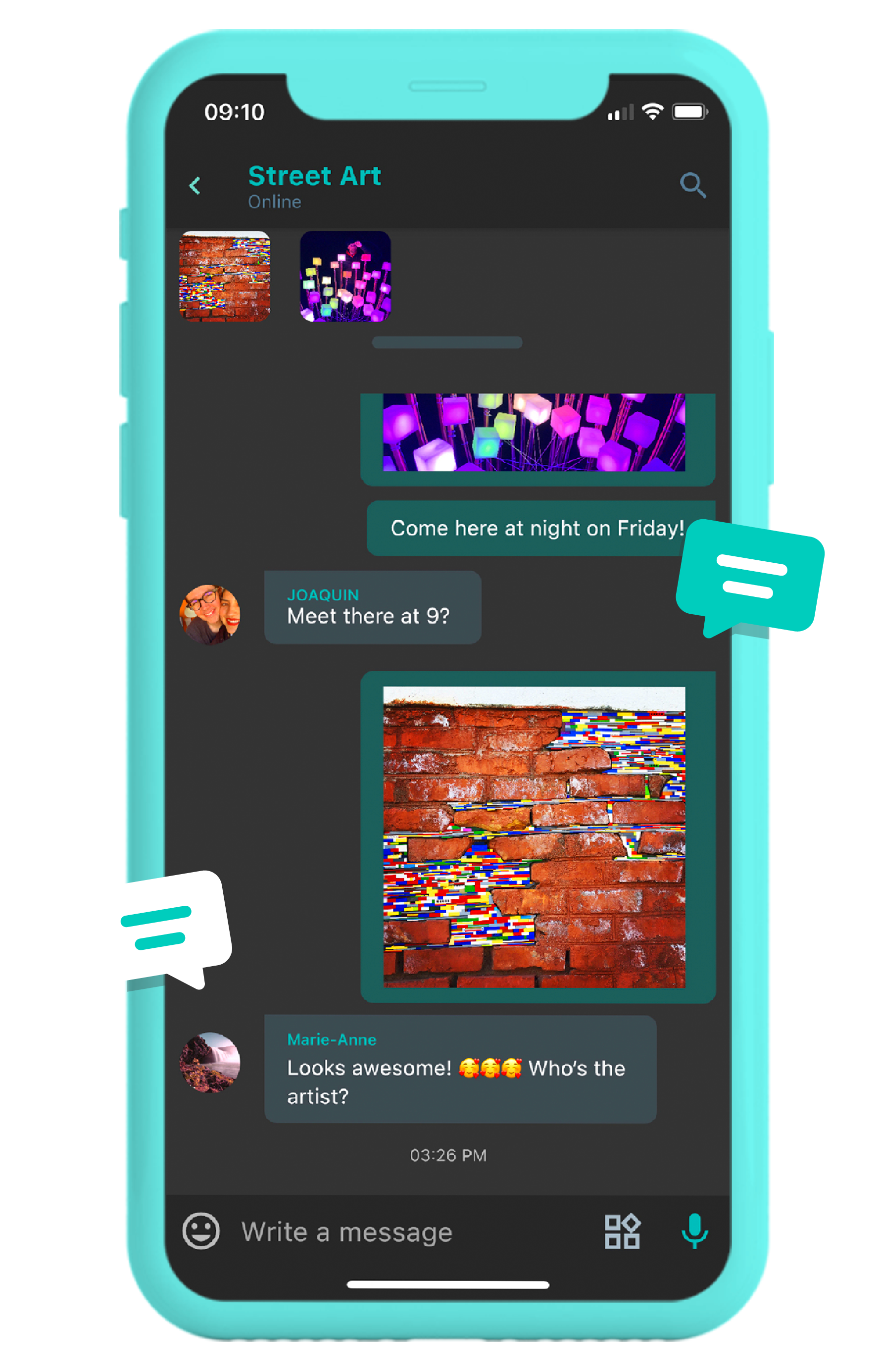 Chat screen